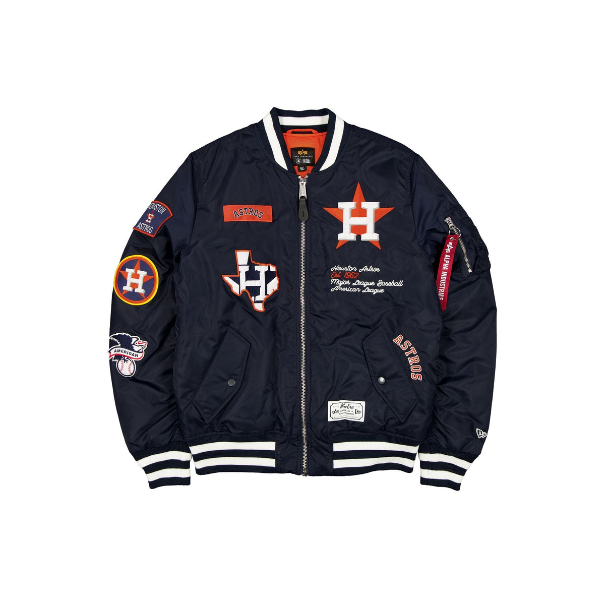 Alpha Industries x Houston Astros Navy MA-1 Bomber Jacket