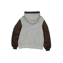Alpha Industries x San Diego Padres Gray MA-1 Full Zip Fleece Jacket