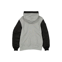 Alpha Industries x Chicago Bulls Gray MA-1 Full Zip Fleece Jacket