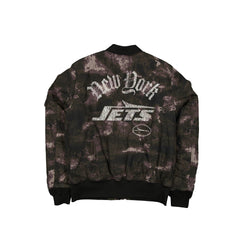 Alpha Industries x New York Jets Black Camo MA-1 Bomber Jacket