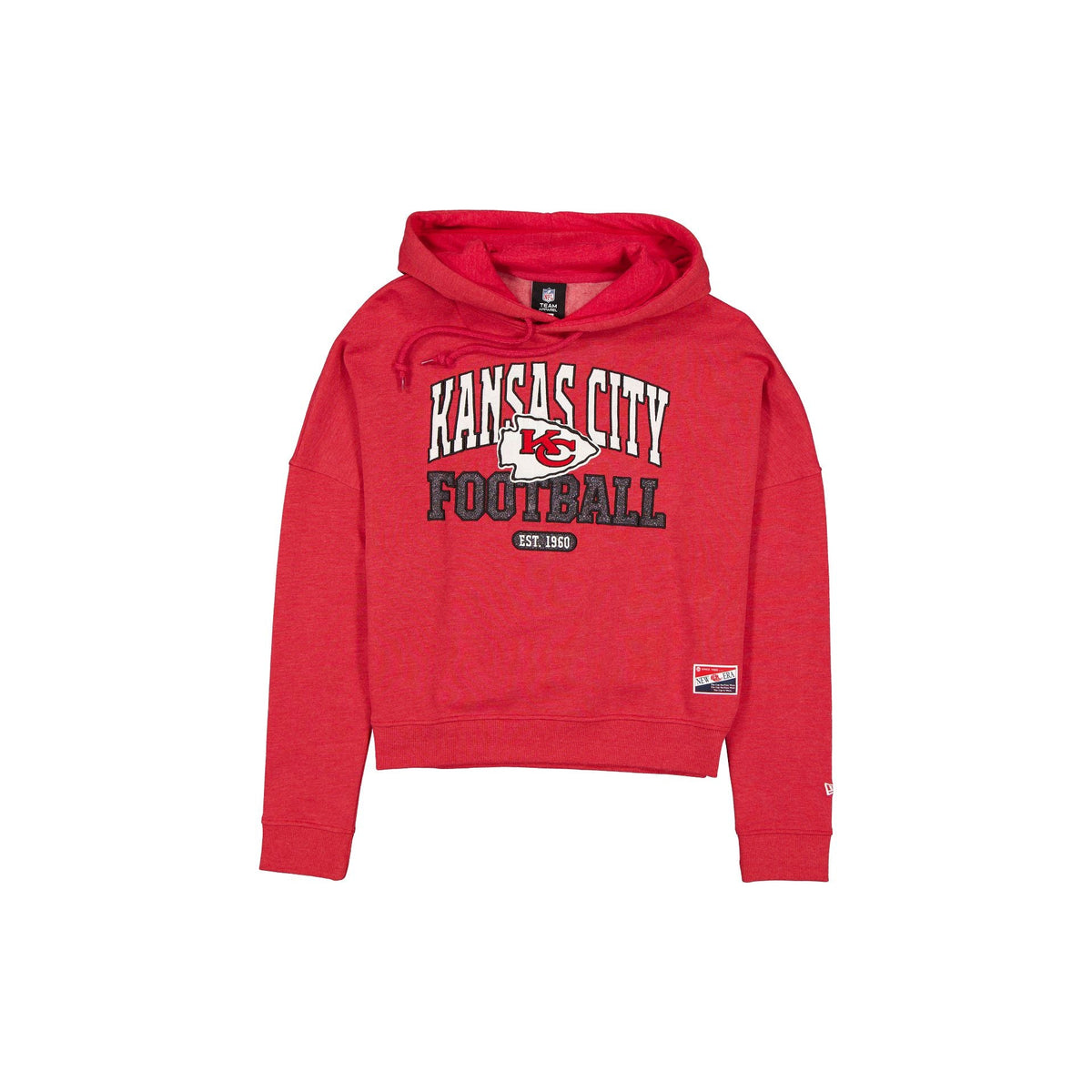 Kansas City Chiefs Throwback Women's Glitter Hoodie