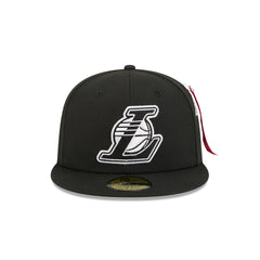 Alpha Industries x Los Angeles Lakers Black 59FIFTY Fitted Hat