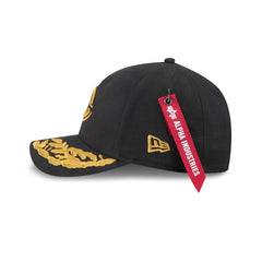 Alpha Industries x Cincinnati Reds Black 9FORTY M-Crown A-Frame Snapback Hat