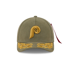 Alpha Industries x Philadelphia Phillies Olive Green 9FORTY M-Crown A-Frame Snapback Hat