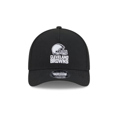 Cleveland Browns Black & White 9FORTY M-Crown A-Frame Snapback Hat