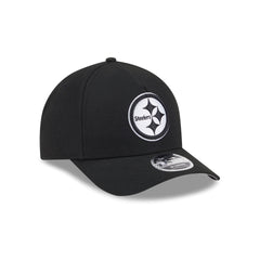 Pittsburgh Steelers Black & White 9FORTY M-Crown A-Frame Snapback Hat