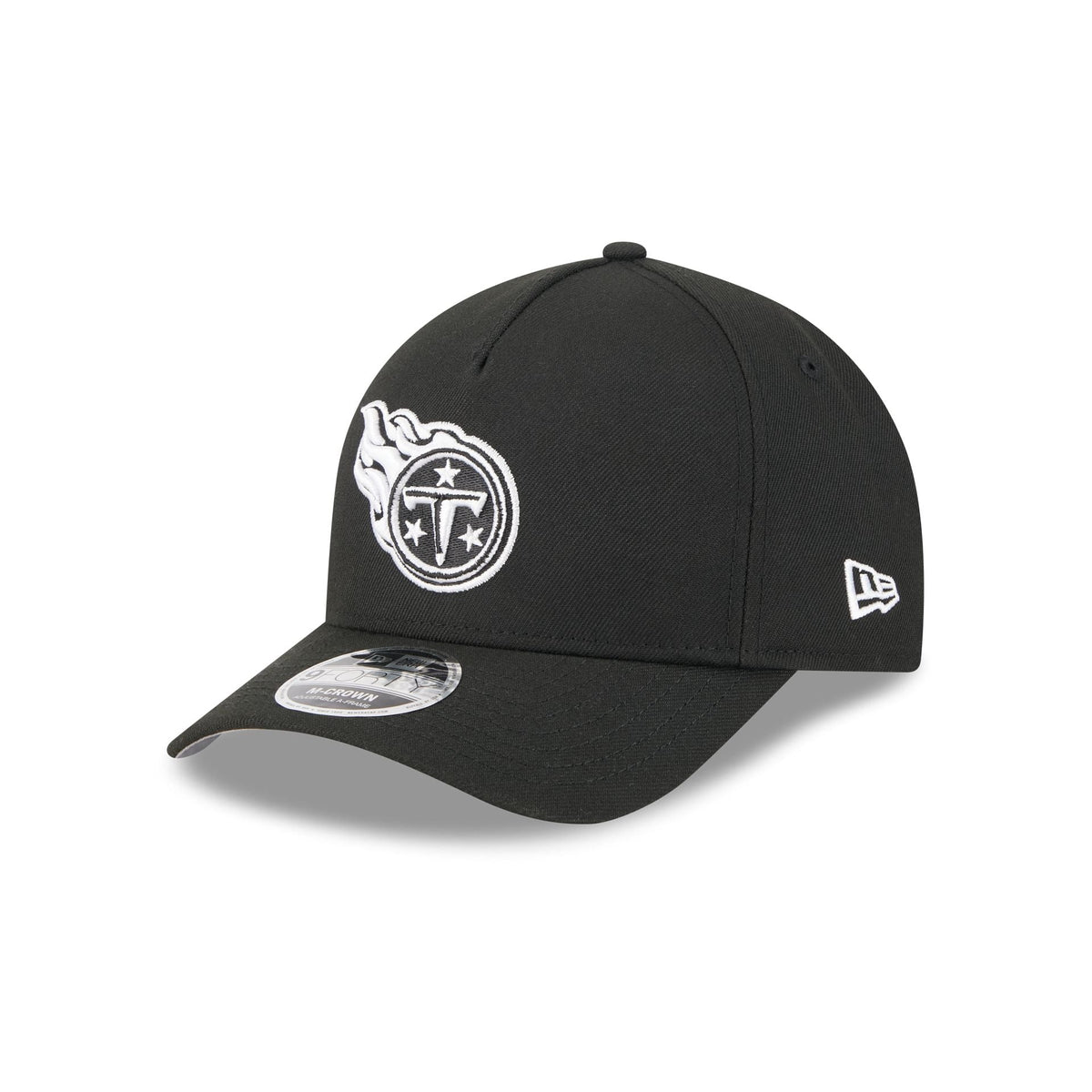 Tennessee Titans Black & White 9FORTY M-Crown A-Frame Snapback Hat