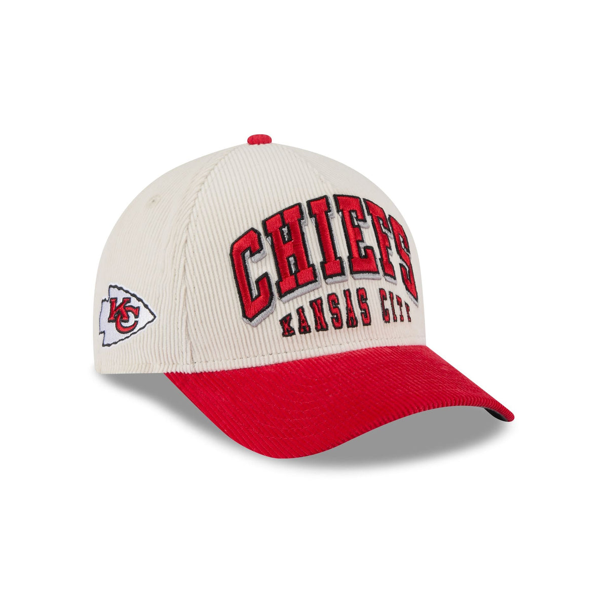 Kansas City Chiefs Stacked Corduroy 9FORTY M-Crown A-Frame Snapback Hat