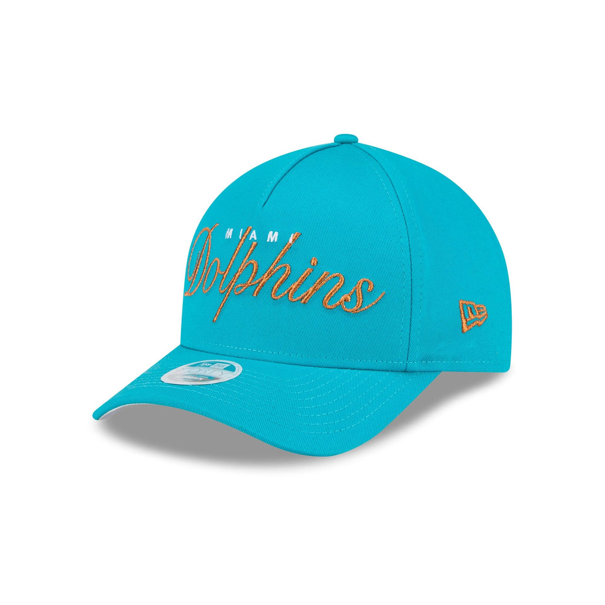 Miami Dolphins Metallic Women's 9FORTY M-Crown A-Frame Snapback Hat