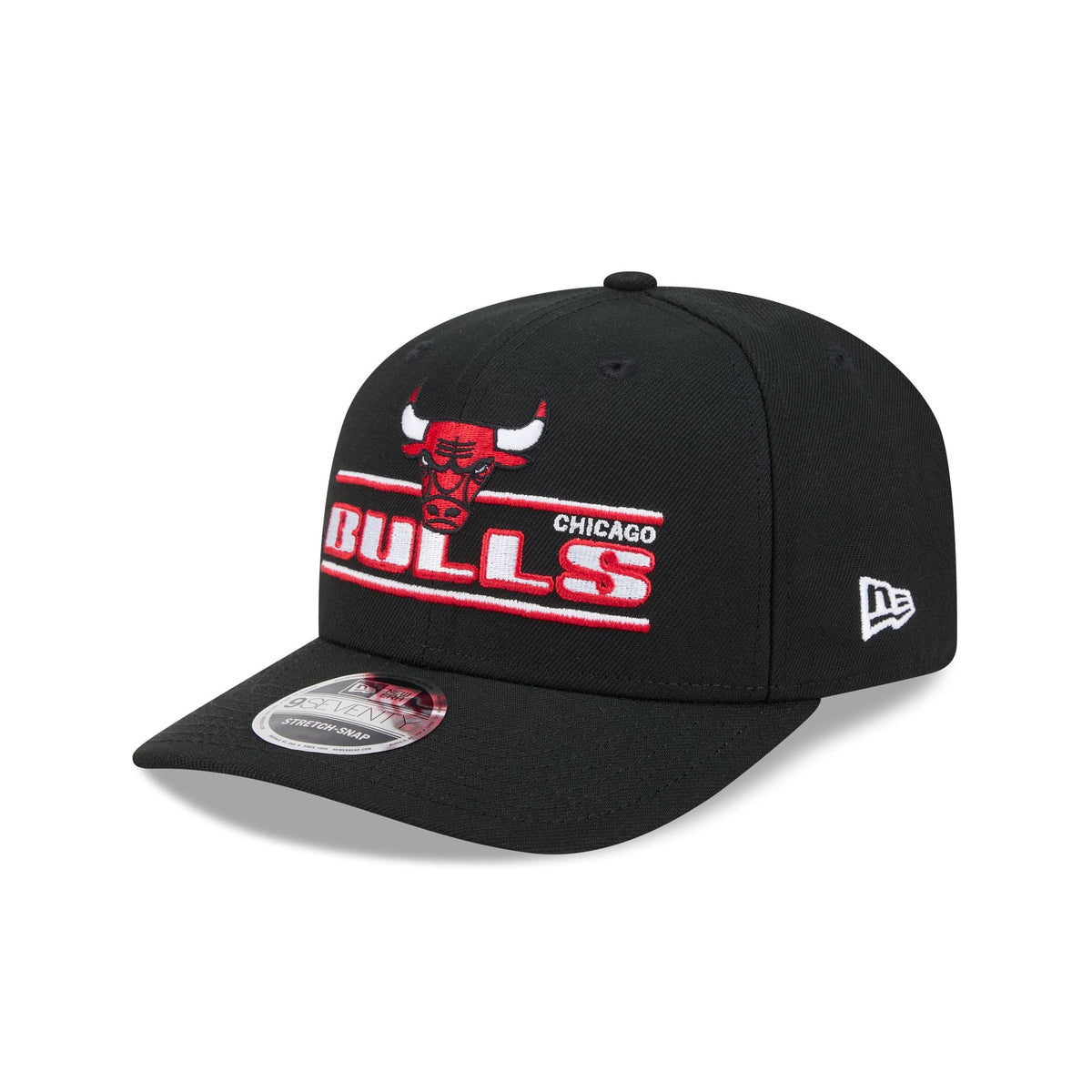 Chicago Bulls Stated 9SEVENTY Stretch-Snap Hat