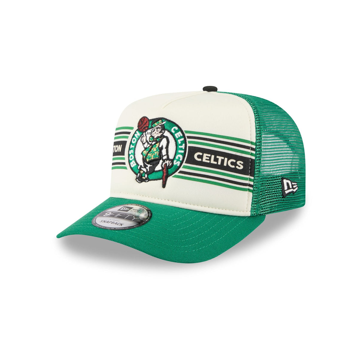 Boston Celtics Banner 9FIFTY A-Frame Trucker Hat