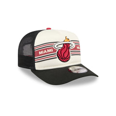 Miami Heat Banner 9FIFTY A-Frame Trucker Hat