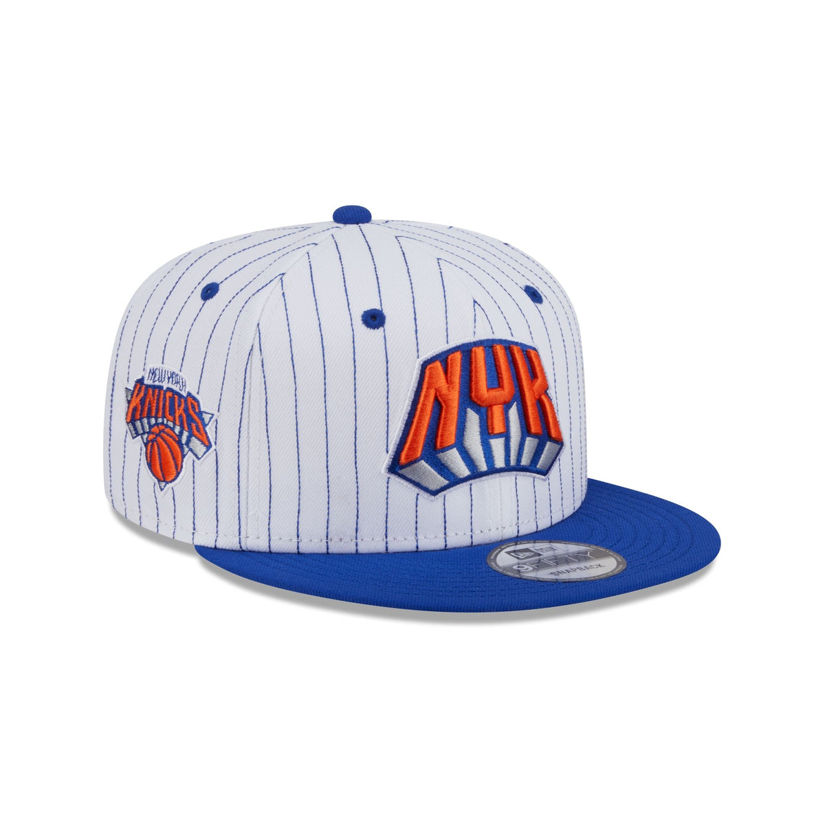 New York Knicks Deceptor Pinstripe 9FIFTY Snapback Hat