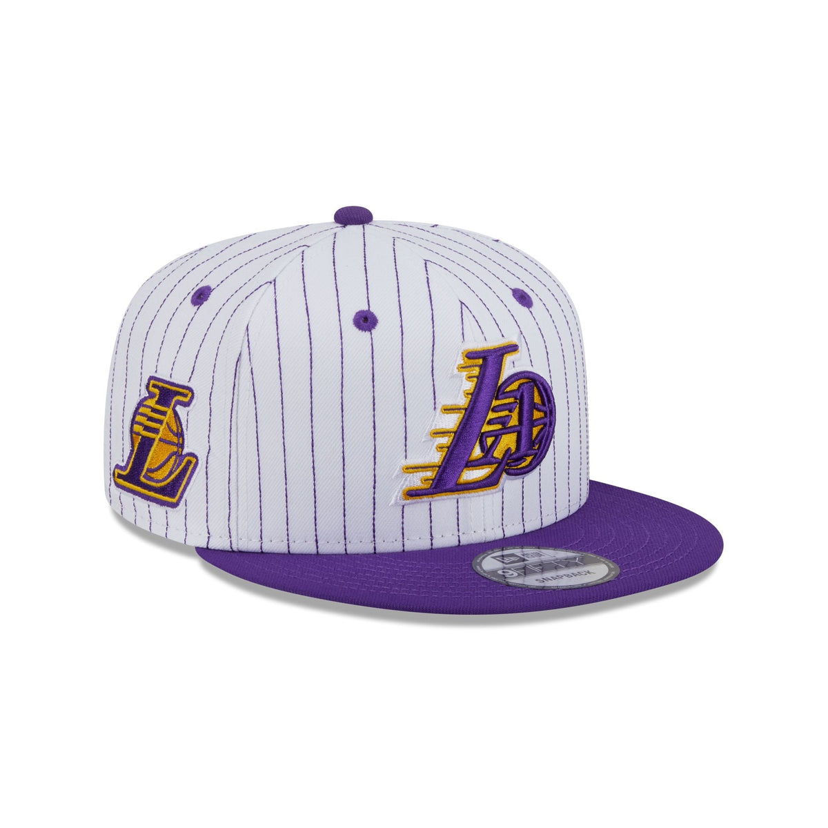 Los Angeles Lakers Deceptor Pinstripe 9FIFTY Snapback Hat