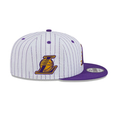 Los Angeles Lakers Deceptor Pinstripe 9FIFTY Snapback Hat