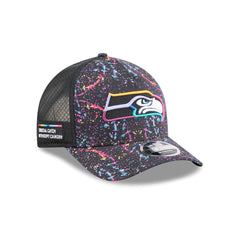 Seattle Seahawks 2025 Crucial Catch 9FORTY M-Crown A-Frame Trucker Hat