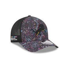 Detroit Lions 2025 Crucial Catch 9FORTY M-Crown A-Frame Trucker Hat
