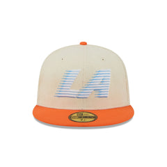 Los Angeles Clippers 2025 City Edition Chrome White Corduroy 59FIFTY Fitted Hat