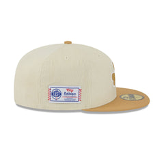 Boston Celtics 2025 City Edition Chrome White Corduroy 59FIFTY Fitted Hat