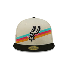 San Antonio Spurs 2025 City Edition Chrome White Corduroy 59FIFTY Fitted Hat