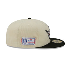 Toronto Raptors 2025 City Edition Chrome White Corduroy 59FIFTY Fitted Hat