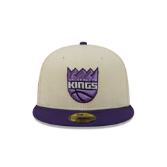 Sacramento Kings 2025 City Edition Chrome White Corduroy 59FIFTY Fitted Hat