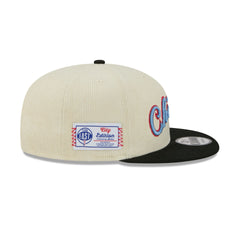 Chicago Bulls 2025 City Edition Chrome White Corduroy 9FIFTY Snapback Hat