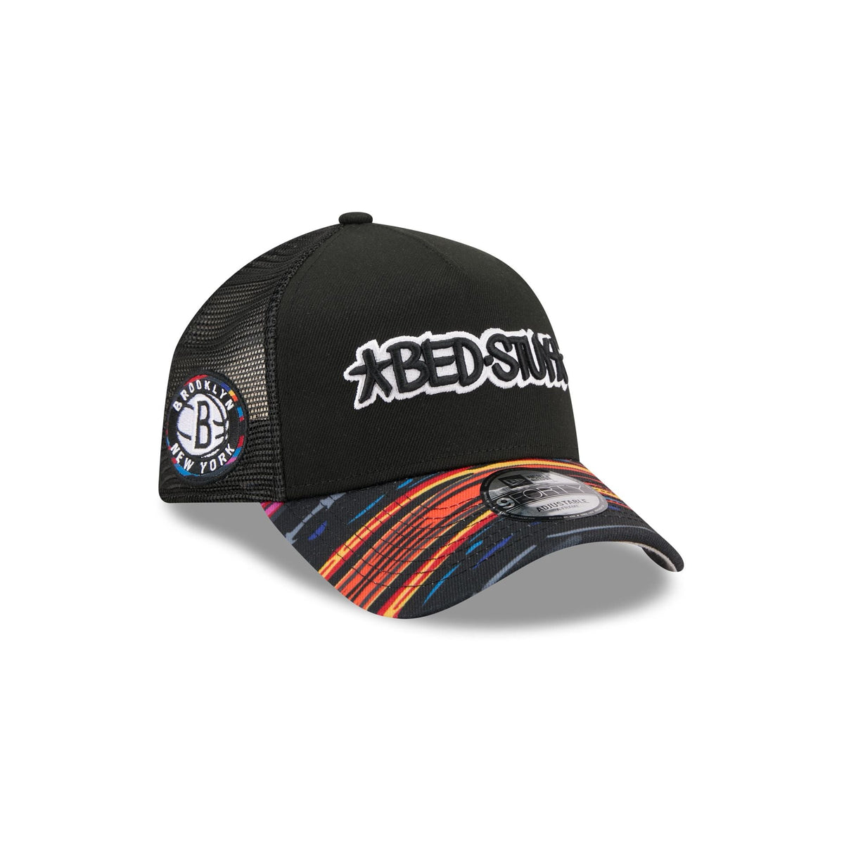 Brooklyn Nets 2025 City Edition 9FORTY A-Frame Trucker Hat