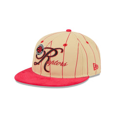 Toronto Raptors Pinstripe Script Retro Crown 9FIFTY Adjustable Hat