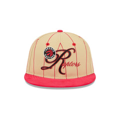Toronto Raptors Pinstripe Script Retro Crown 9FIFTY Adjustable Hat