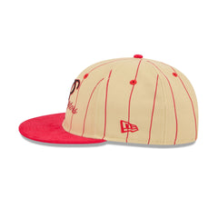 Toronto Raptors Pinstripe Script Retro Crown 9FIFTY Adjustable Hat