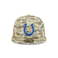 Indianapolis Colts 2025 Salute to Service Fan Gear 59FIFTY Fitted Hat
