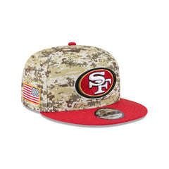 San Francisco 49ers 2025 Salute to Service Fan Gear 9FIFTY Snapback Hat