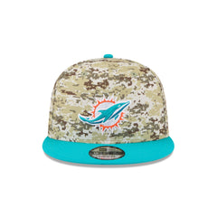 Miami Dolphins 2025 Salute to Service Fan Gear 9FIFTY Snapback Hat
