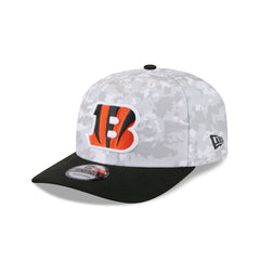 Cincinnati Bengals 2025 Salute to Service Fan Gear 9SEVENTY Stretch-Snap Hat