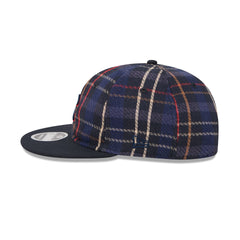 Chicago Cubs Grunge Plaid Retro Crown 9FIFTY Adjustable Hat