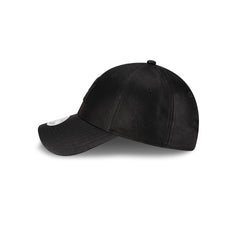 New York Yankees Faux Leather Women's Black 9FORTY Adjustable Hat