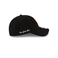 New York Mets Black Washed Script 9TWENTY Adjustable Hat