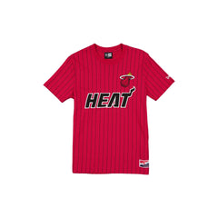 Miami Heat Throwback Applique Pinstripe T-Shirt