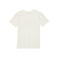 Los Angeles Dodgers Throwback Applique Pinstripe Chrome White T-Shirt