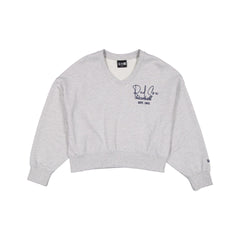 Boston Red Sox Glam Game Women's Oversized Glittery Crewneck
