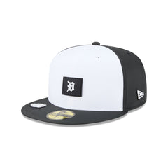Detroit Tigers 2026 Clubhouse Black & White 59FIFTY Fitted Hat