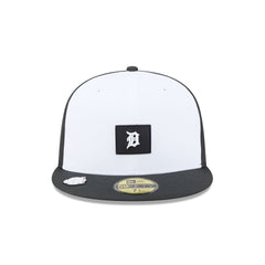 Detroit Tigers 2026 Clubhouse Black & White 59FIFTY Fitted Hat