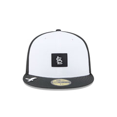 St. Louis Cardinals 2026 Clubhouse Black & White 59FIFTY Fitted Hat