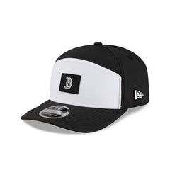 Boston Red Sox 2026 Clubhouse Black & White Split Panel 9SEVENTY Stretch-Snap Hat