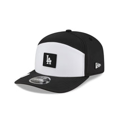 Los Angeles Dodgers 2026 Clubhouse Black & White Split Panel 9SEVENTY Stretch-Snap Hat