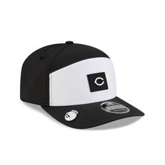 Cincinnati Reds 2026 Clubhouse Black & White Split Panel 9SEVENTY Stretch-Snap Hat