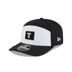 Texas Rangers 2026 Clubhouse Black & White Split Panel 9SEVENTY Stretch-Snap Hat