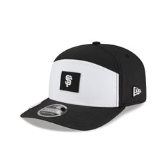 San Francisco Giants 2026 Clubhouse Black & White Split Panel 9SEVENTY Stretch-Snap Hat