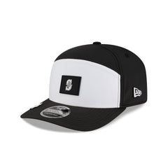 Seattle Mariners 2026 Clubhouse Black & White Split Panel 9SEVENTY Stretch-Snap Hat